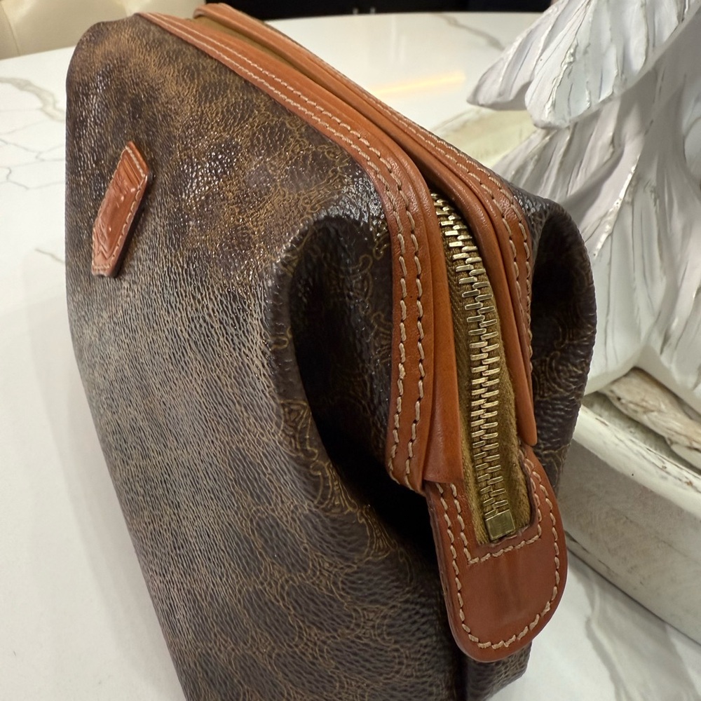 CELINE Macadam Triomphe COSMETIC Leather Pouch ✨ - Picture 3 of 12